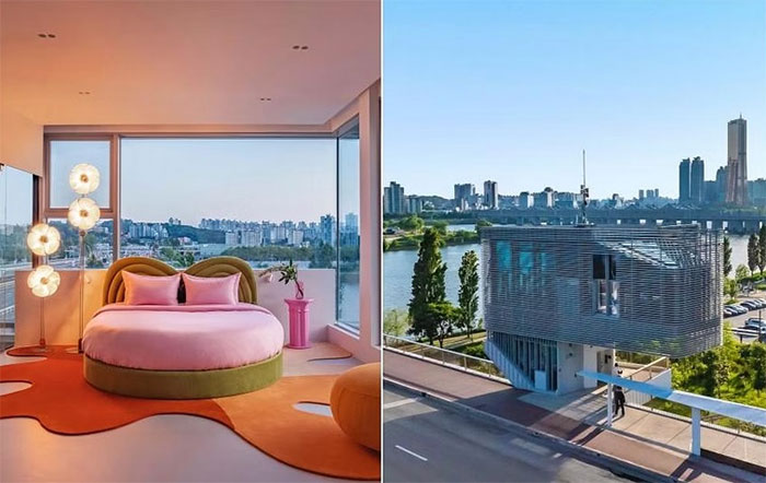 Khách sạn Sky Suite độc đáo trên cầu Hangang ở Seoul