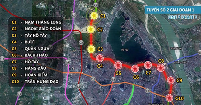 Dự án metro số 2 Nam Thăng Long – Trần Hưng Đạo